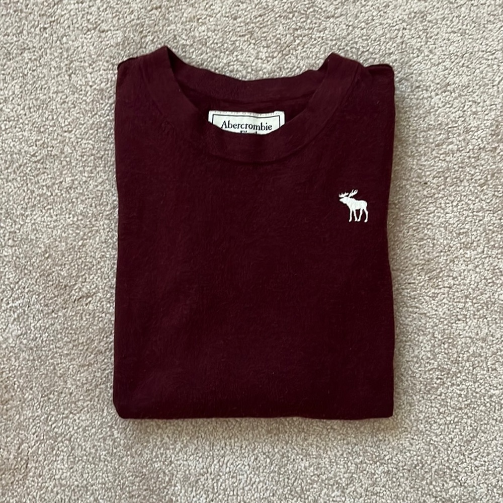 A&F Women Maroon Wool Sweater